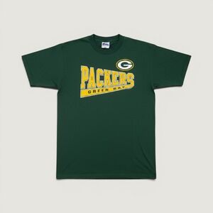 Pro Player Green Bay‎ Packers T-Shirt Small Green 1996 Vintage Single Stitch